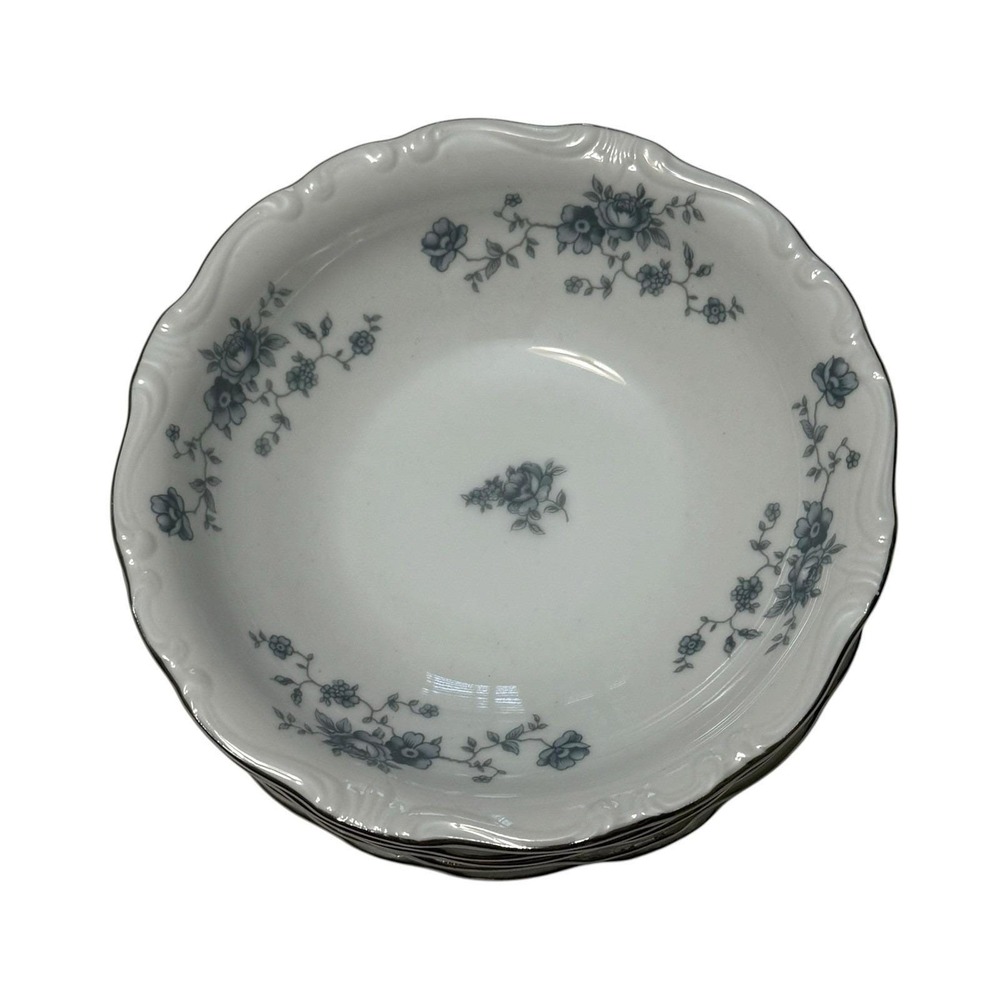 Johann Haviland Blue Garland Fruit Dessert Berry Bowls 5" Thailand Set Of 5